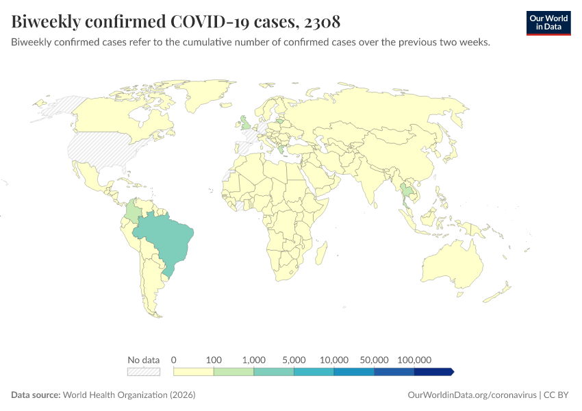 A thumbnail of the "Biweekly confirmed COVID-19 cases" chart